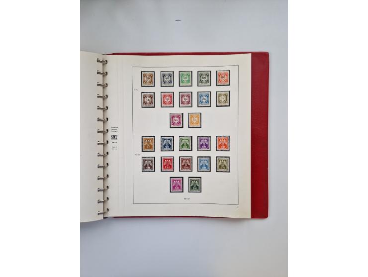 1872/45, ungebrauchter, teils postfrische, und gestempelte Sammlung mit u.a. Bl.1-3, SAF auf Karte sowie kleinem Teil Besetzu