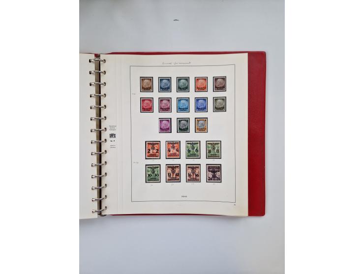 1872/45, ungebrauchter, teils postfrische, und gestempelte Sammlung mit u.a. Bl.1-3, SAF auf Karte sowie kleinem Teil Besetzu