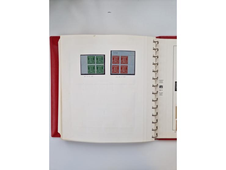 1872/45, ungebrauchter, teils postfrische, und gestempelte Sammlung mit u.a. Bl.1-3, SAF auf Karte sowie kleinem Teil Besetzu