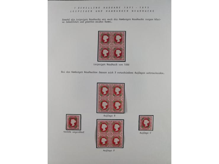 1867/79, ungebrauchte, wenig postfrische und gestempelte Sammlung, ab Mi.-Nr. 1I und 1II ungebraucht und gestempelt, Mi.-Nr. 