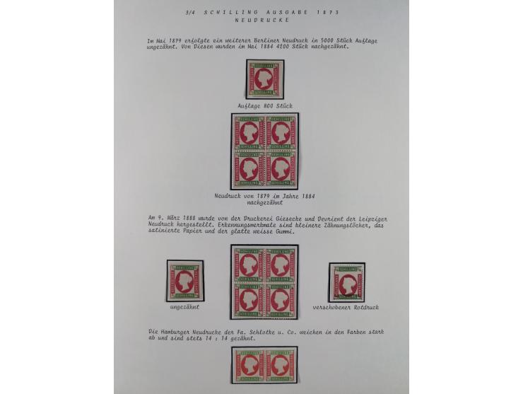 1867/79, ungebrauchte, wenig postfrische und gestempelte Sammlung, ab Mi.-Nr. 1I und 1II ungebraucht und gestempelt, Mi.-Nr. 