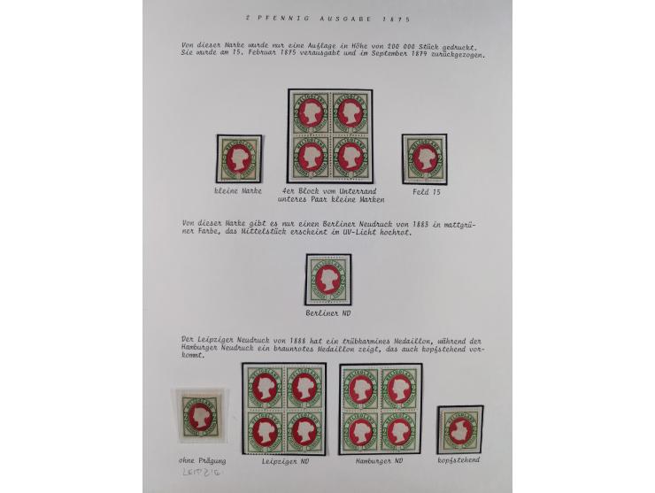 1867/79, ungebrauchte, wenig postfrische und gestempelte Sammlung, ab Mi.-Nr. 1I und 1II ungebraucht und gestempelt, Mi.-Nr. 