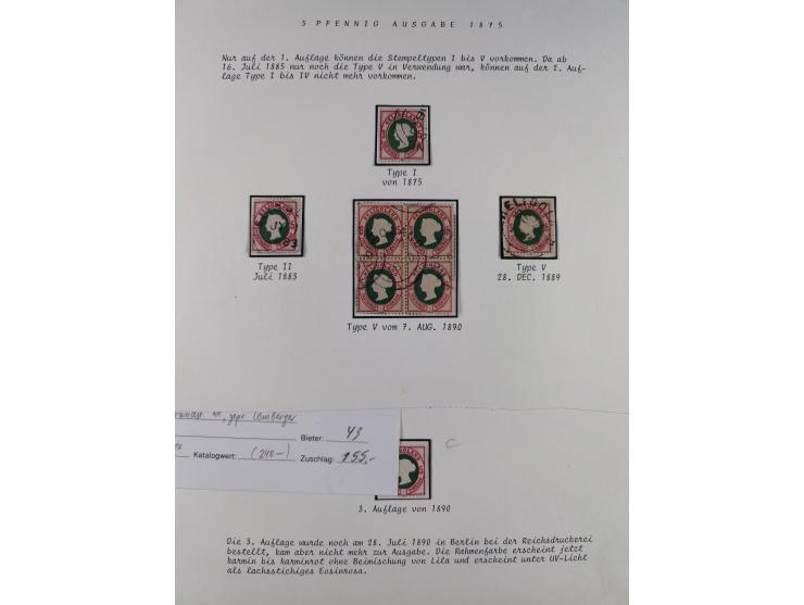 1867/79, ungebrauchte, wenig postfrische und gestempelte Sammlung, ab Mi.-Nr. 1I und 1II ungebraucht und gestempelt, Mi.-Nr. 