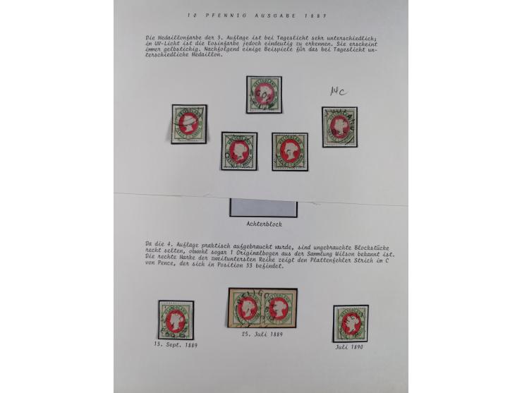 1867/79, ungebrauchte, wenig postfrische und gestempelte Sammlung, ab Mi.-Nr. 1I und 1II ungebraucht und gestempelt, Mi.-Nr. 