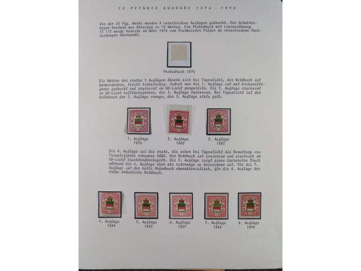 1867/79, ungebrauchte, wenig postfrische und gestempelte Sammlung, ab Mi.-Nr. 1I und 1II ungebraucht und gestempelt, Mi.-Nr. 