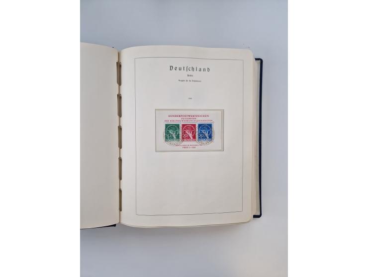 1945/80 (ca.), postfrischer, ungebrauchter und gestempelter Sammlungsbestand in 9 Alben, dabei Bizone mit Mi. 52-68 I+II und 