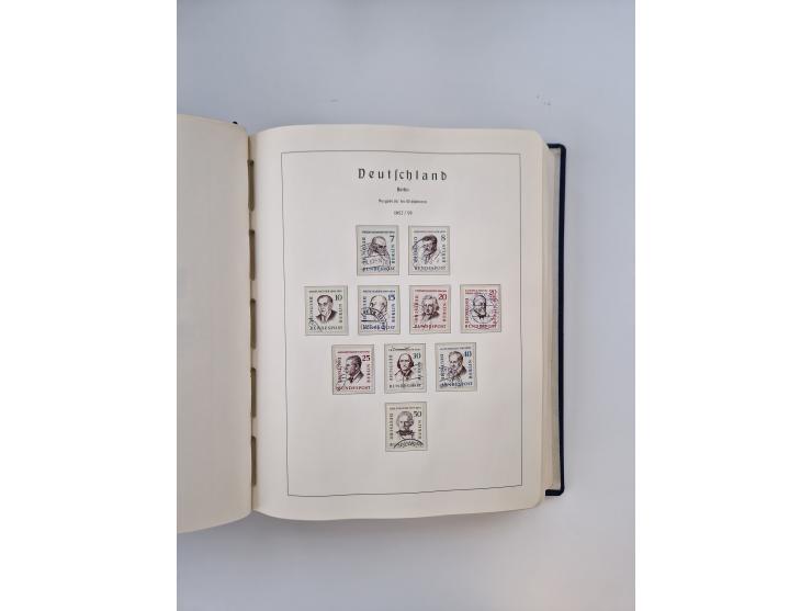 1945/80 (ca.), postfrischer, ungebrauchter und gestempelter Sammlungsbestand in 9 Alben, dabei Bizone mit Mi. 52-68 I+II und 