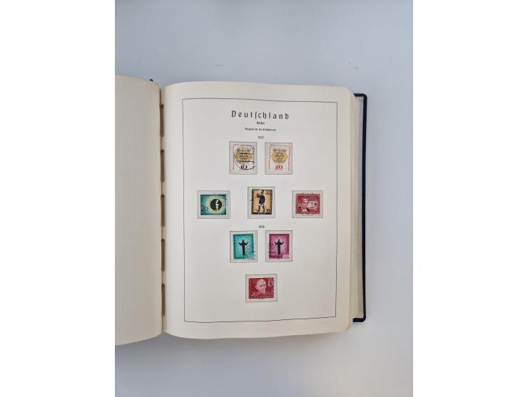 1945/80 (ca.), postfrischer, ungebrauchter und gestempelter Sammlungsbestand in 9 Alben, dabei Bizone mit Mi. 52-68 I+II und 