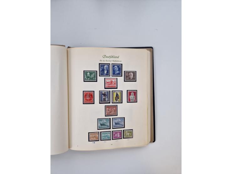 1945/80 (ca.), postfrischer, ungebrauchter und gestempelter Sammlungsbestand in 9 Alben, dabei Bizone mit Mi. 52-68 I+II und 