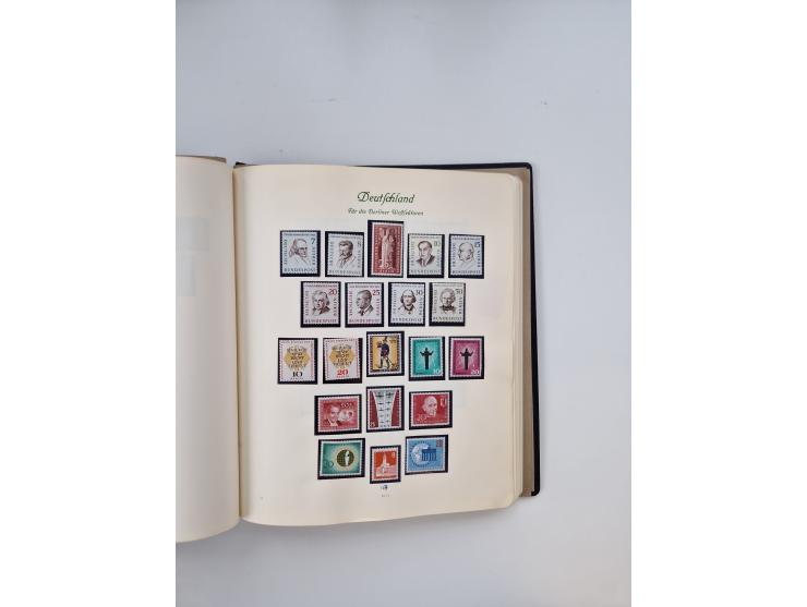 1945/80 (ca.), postfrischer, ungebrauchter und gestempelter Sammlungsbestand in 9 Alben, dabei Bizone mit Mi. 52-68 I+II und 