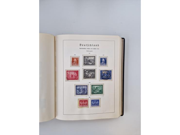 1945/80 (ca.), postfrischer, ungebrauchter und gestempelter Sammlungsbestand in 9 Alben, dabei Bizone mit Mi. 52-68 I+II und 