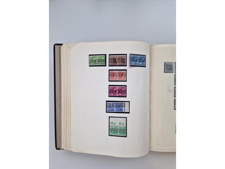 1945/80 (ca.), postfrischer, ungebrauchter und gestempelter Sammlungsbestand in 9 Alben, dabei Bizone mit Mi. 52-68 I+II und 