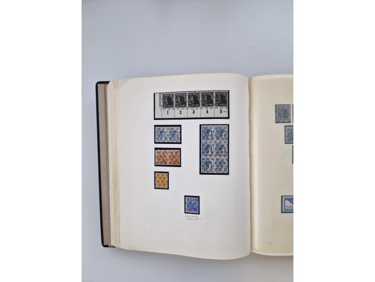 1945/80 (ca.), postfrischer, ungebrauchter und gestempelter Sammlungsbestand in 9 Alben, dabei Bizone mit Mi. 52-68 I+II und 