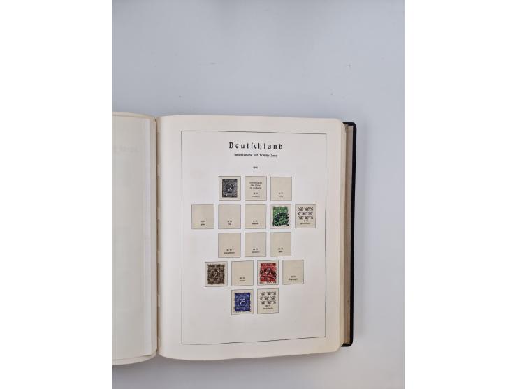 1945/80 (ca.), postfrischer, ungebrauchter und gestempelter Sammlungsbestand in 9 Alben, dabei Bizone mit Mi. 52-68 I+II und 