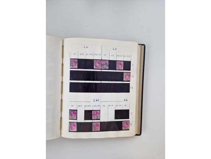 1945/80 (ca.), postfrischer, ungebrauchter und gestempelter Sammlungsbestand in 9 Alben, dabei Bizone mit Mi. 52-68 I+II und 