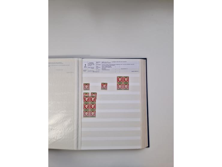 NEUDRUCKE: BERLINER/LEIPZIGER/HAMBURGER Neudrucke, interessante Forschungssammlung in vier dicken Steckalben, alles genau bes