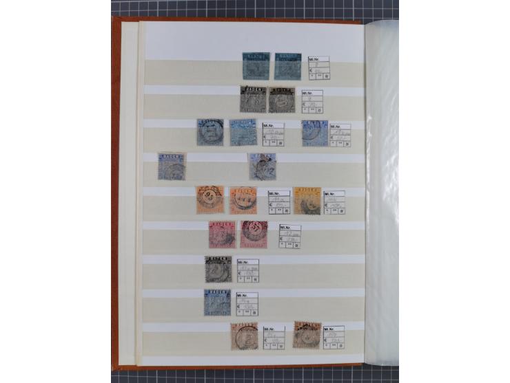 Baden bis Württemberg, meist gestempelte Partie, dabei einige bessere Ausgaben, teils signiert, unterschiedliche Erhaltung