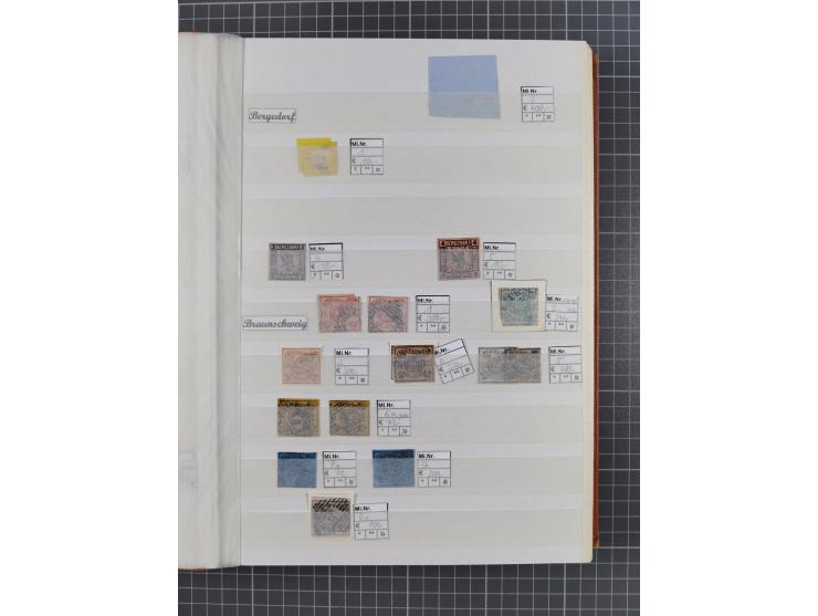 Baden bis Württemberg, meist gestempelte Partie, dabei einige bessere Ausgaben, teils signiert, unterschiedliche Erhaltung