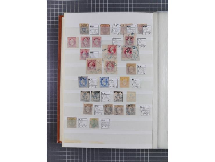 Baden bis Württemberg, meist gestempelte Partie, dabei einige bessere Ausgaben, teils signiert, unterschiedliche Erhaltung