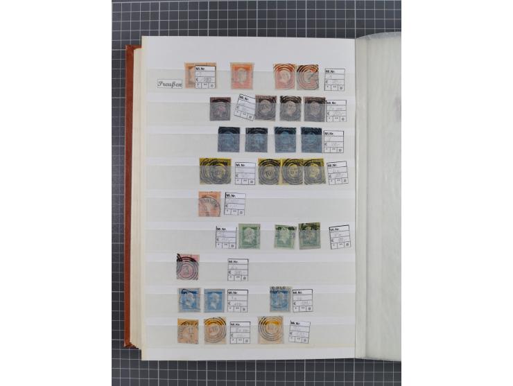 Baden bis Württemberg, meist gestempelte Partie, dabei einige bessere Ausgaben, teils signiert, unterschiedliche Erhaltung