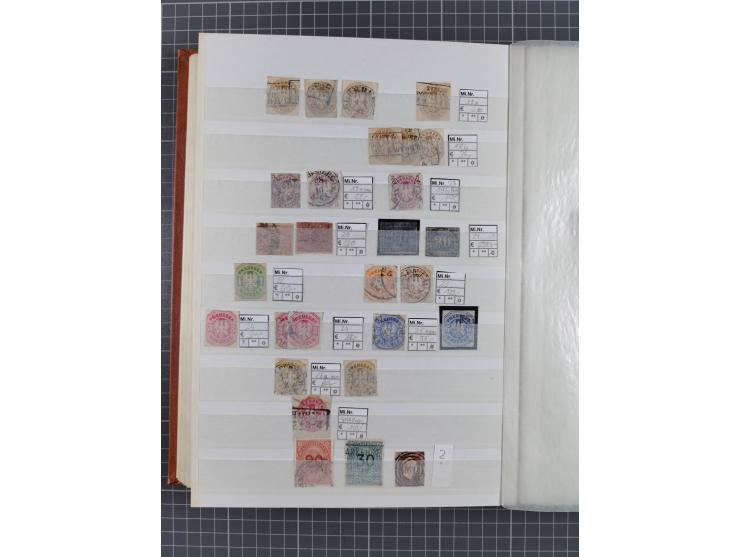 Baden bis Württemberg, meist gestempelte Partie, dabei einige bessere Ausgaben, teils signiert, unterschiedliche Erhaltung