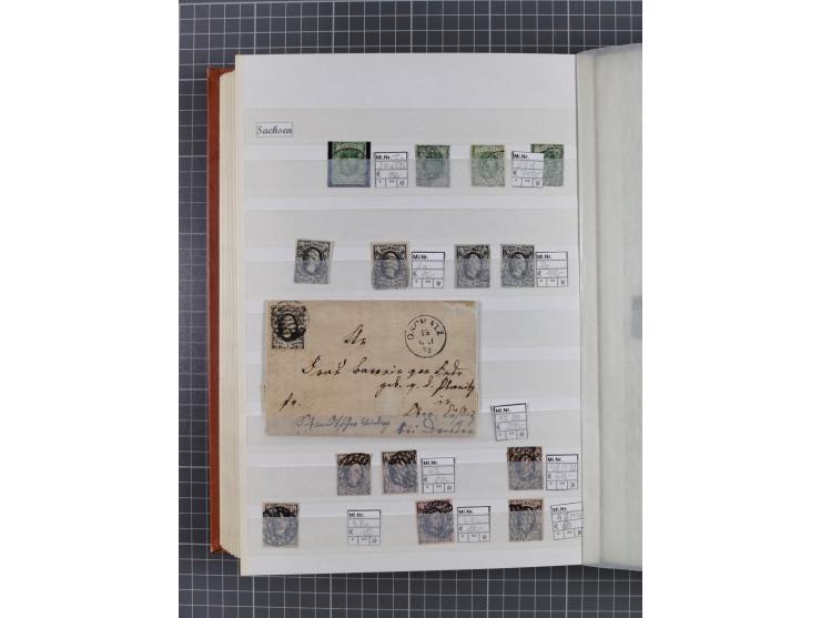 Baden bis Württemberg, meist gestempelte Partie, dabei einige bessere Ausgaben, teils signiert, unterschiedliche Erhaltung