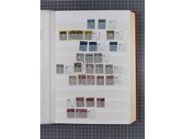 Baden bis Württemberg, meist gestempelte Partie, dabei einige bessere Ausgaben, teils signiert, unterschiedliche Erhaltung