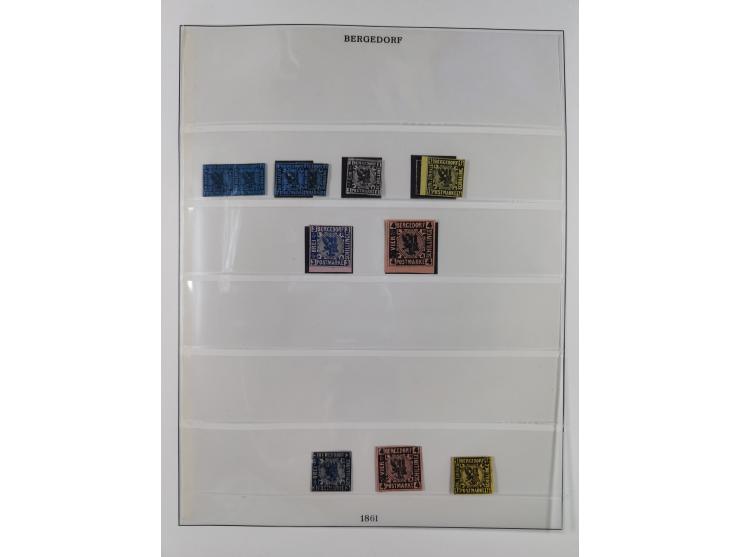 Baden bis Württemberg, meist gestempelte Sammlung, dabei einige komplette Ausgaben und bessere Werte, Baden Mi.-Nr. 1, etc., 