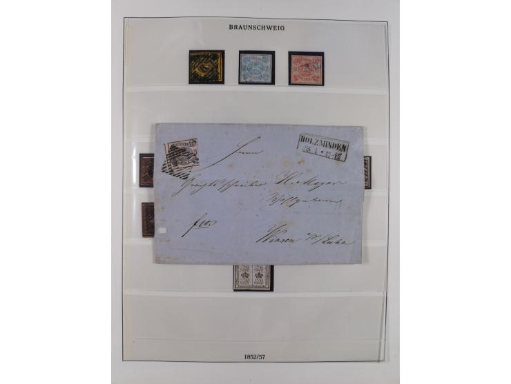 Baden bis Württemberg, meist gestempelte Sammlung, dabei einige komplette Ausgaben und bessere Werte, Baden Mi.-Nr. 1, etc., 