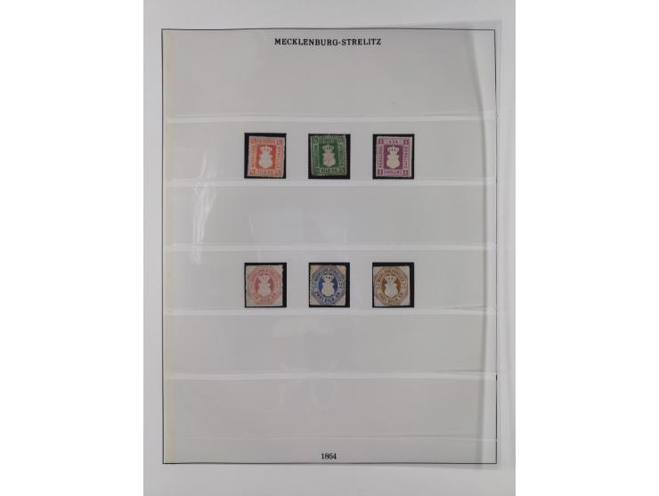 Baden bis Württemberg, meist gestempelte Sammlung, dabei einige komplette Ausgaben und bessere Werte, Baden Mi.-Nr. 1, etc., 