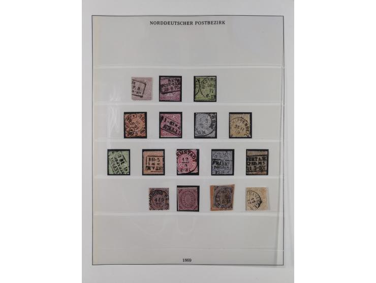 Baden bis Württemberg, meist gestempelte Sammlung, dabei einige komplette Ausgaben und bessere Werte, Baden Mi.-Nr. 1, etc., 