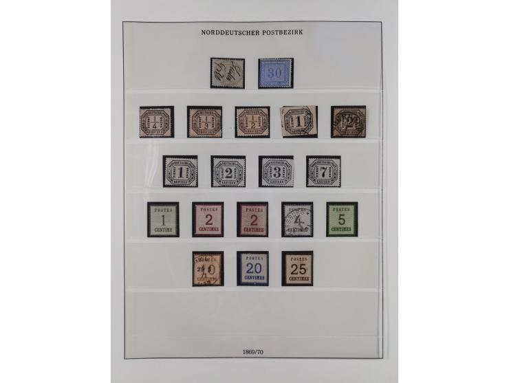 Baden bis Württemberg, meist gestempelte Sammlung, dabei einige komplette Ausgaben und bessere Werte, Baden Mi.-Nr. 1, etc., 