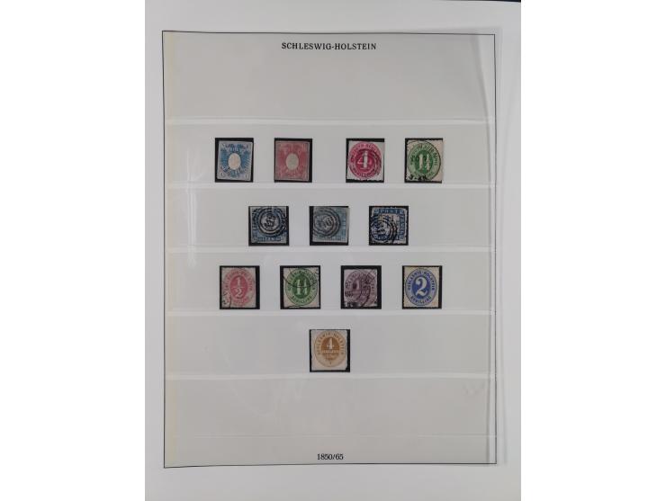 Baden bis Württemberg, meist gestempelte Sammlung, dabei einige komplette Ausgaben und bessere Werte, Baden Mi.-Nr. 1, etc., 