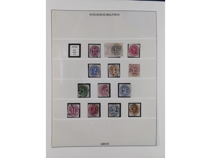 Baden bis Württemberg, meist gestempelte Sammlung, dabei einige komplette Ausgaben und bessere Werte, Baden Mi.-Nr. 1, etc., 