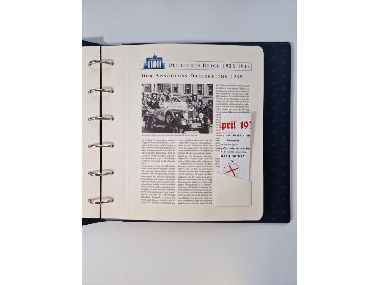 1933/45, DR und Besetzung II., 2-bändige Sammlung aus Borek-Abo, praktisch ausschließlich postfrisch mit einigen guten Ausgab