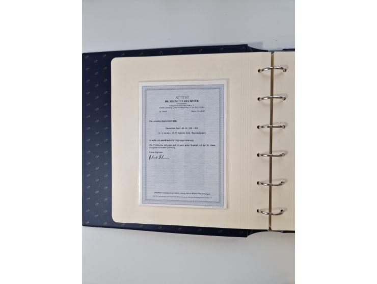 1933/45, DR und Besetzung II., 2-bändige Sammlung aus Borek-Abo, praktisch ausschließlich postfrisch mit einigen guten Ausgab