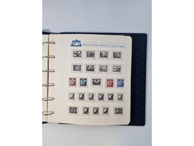 1933/45, DR und Besetzung II., 2-bändige Sammlung aus Borek-Abo, praktisch ausschließlich postfrisch mit einigen guten Ausgab