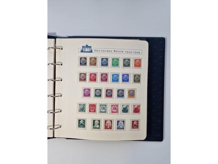 1933/45, DR und Besetzung II., 2-bändige Sammlung aus Borek-Abo, praktisch ausschließlich postfrisch mit einigen guten Ausgab