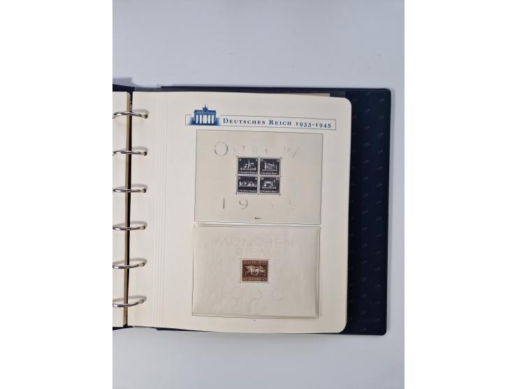 1933/45, DR und Besetzung II., 2-bändige Sammlung aus Borek-Abo, praktisch ausschließlich postfrisch mit einigen guten Ausgab