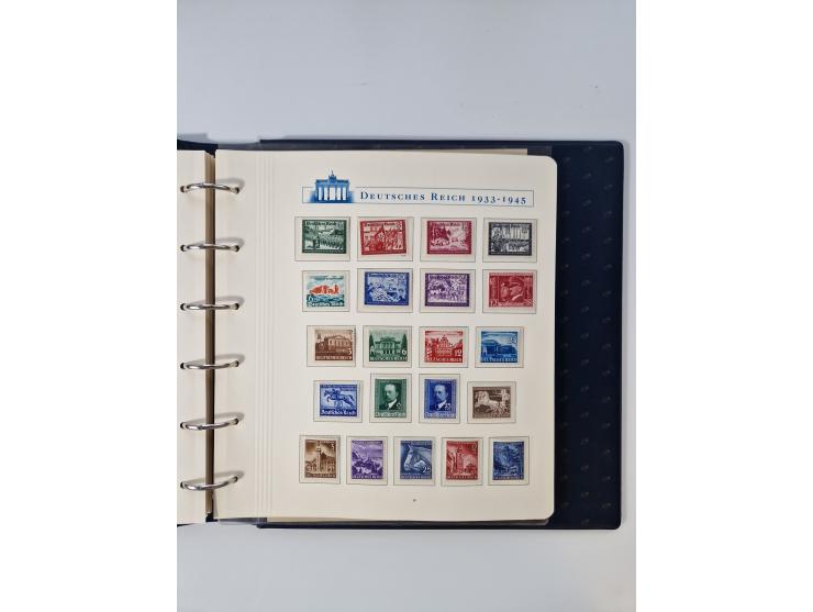 1933/45, DR und Besetzung II., 2-bändige Sammlung aus Borek-Abo, praktisch ausschließlich postfrisch mit einigen guten Ausgab