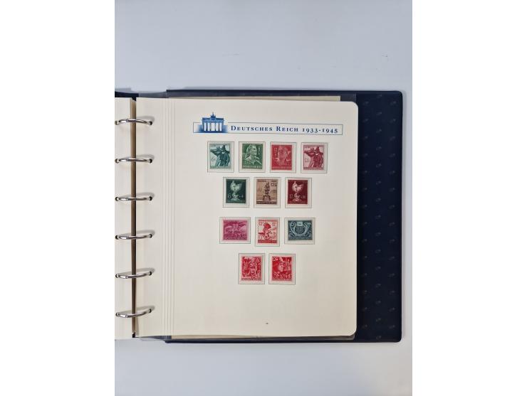 1933/45, DR und Besetzung II., 2-bändige Sammlung aus Borek-Abo, praktisch ausschließlich postfrisch mit einigen guten Ausgab