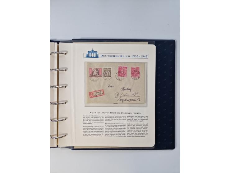 1933/45, DR und Besetzung II., 2-bändige Sammlung aus Borek-Abo, praktisch ausschließlich postfrisch mit einigen guten Ausgab