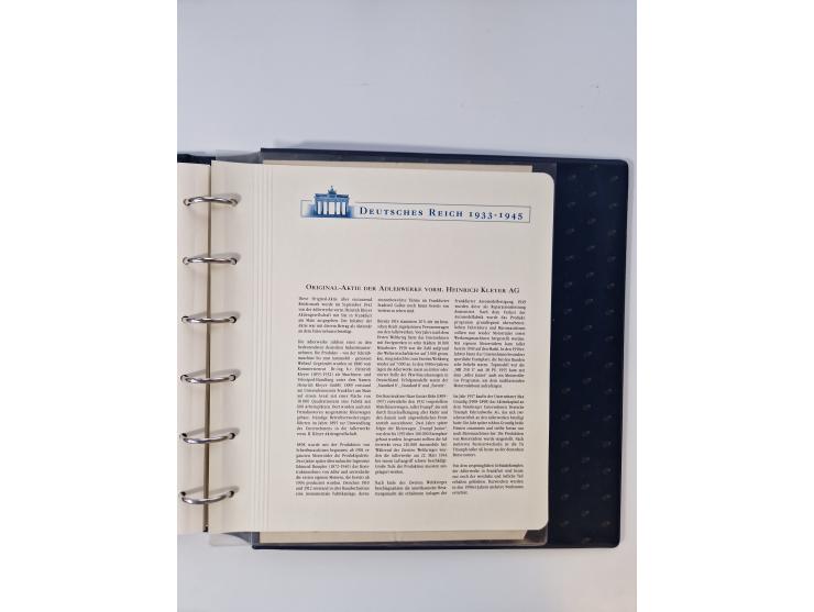 1933/45, DR und Besetzung II., 2-bändige Sammlung aus Borek-Abo, praktisch ausschließlich postfrisch mit einigen guten Ausgab