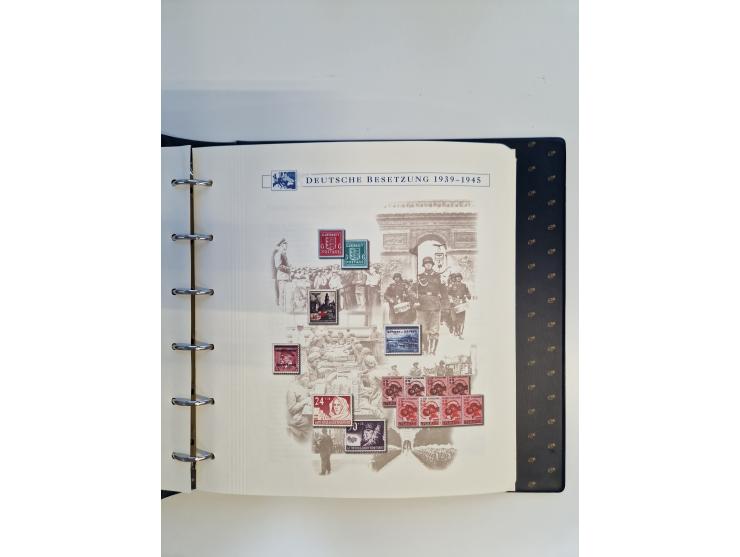 1933/45, DR und Besetzung II., 2-bändige Sammlung aus Borek-Abo, praktisch ausschließlich postfrisch mit einigen guten Ausgab