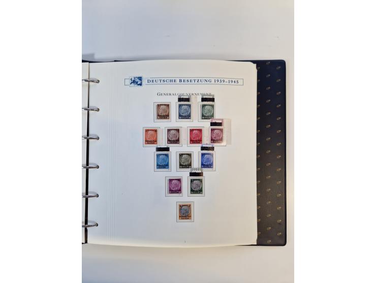 1933/45, DR und Besetzung II., 2-bändige Sammlung aus Borek-Abo, praktisch ausschließlich postfrisch mit einigen guten Ausgab