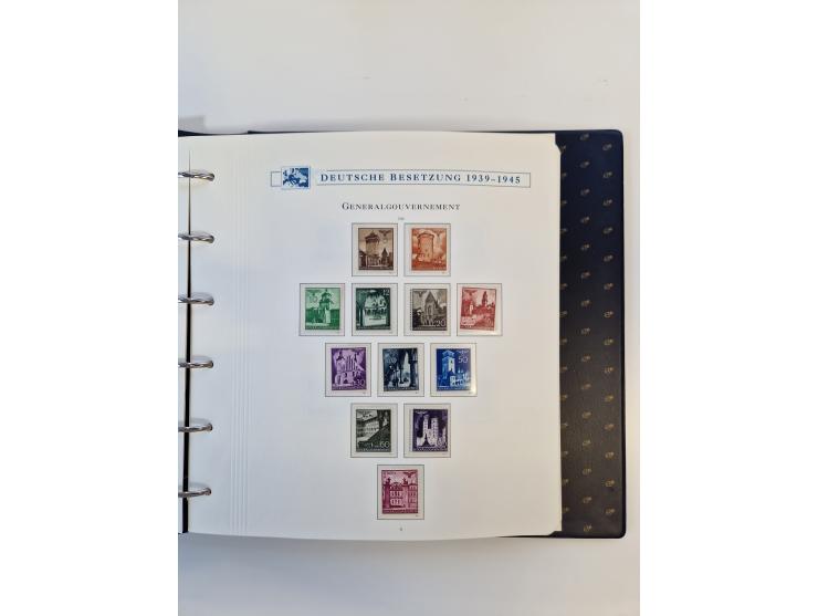 1933/45, DR und Besetzung II., 2-bändige Sammlung aus Borek-Abo, praktisch ausschließlich postfrisch mit einigen guten Ausgab