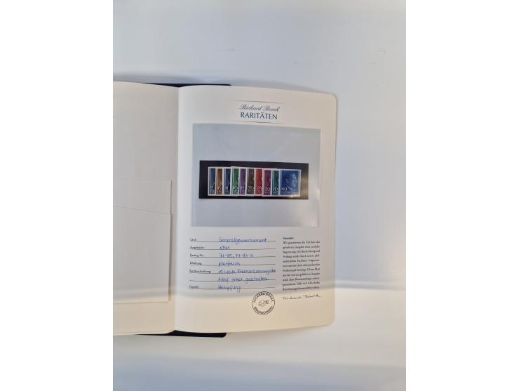 1933/45, DR und Besetzung II., 2-bändige Sammlung aus Borek-Abo, praktisch ausschließlich postfrisch mit einigen guten Ausgab