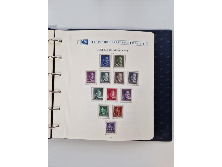 1933/45, DR und Besetzung II., 2-bändige Sammlung aus Borek-Abo, praktisch ausschließlich postfrisch mit einigen guten Ausgab