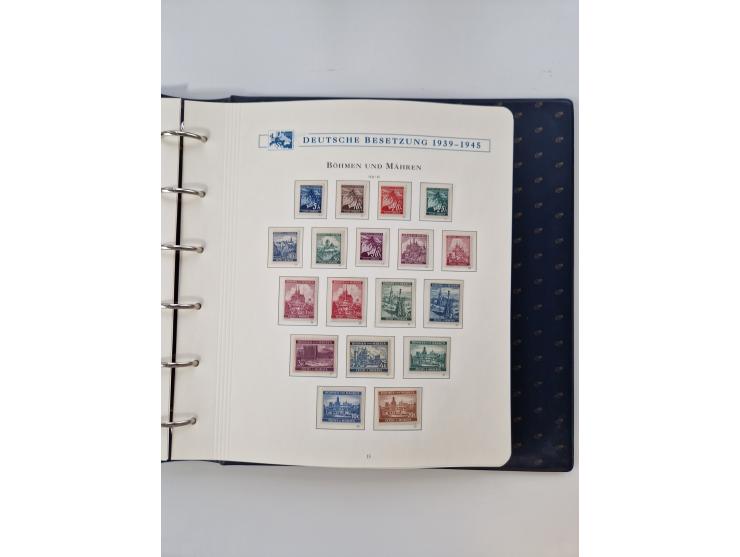 1933/45, DR und Besetzung II., 2-bändige Sammlung aus Borek-Abo, praktisch ausschließlich postfrisch mit einigen guten Ausgab