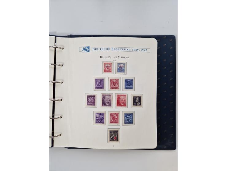 1933/45, DR und Besetzung II., 2-bändige Sammlung aus Borek-Abo, praktisch ausschließlich postfrisch mit einigen guten Ausgab